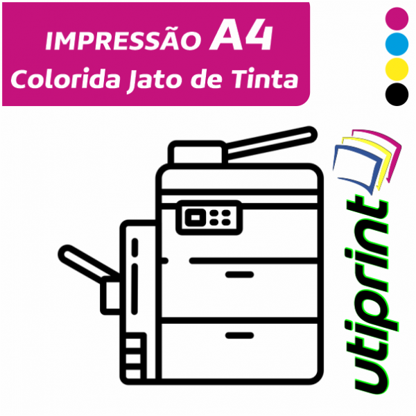 Impressão Colorida Papel Fosco Certificado A4 Papel Offset Fosco Corte Reto Utiprint 4732