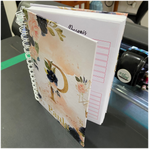 Agenda Personalizada Anual 360PAG Capa dura, miolo datada ou Pautada Impresso em PB 15x21    