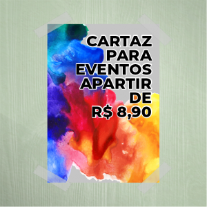 Cartaz Papel Outdoor por m2 Papel Outdoor 90g Formato a escolher  Semi Brilho Corte reto 