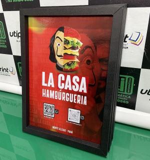 Quadro Moldura de Papel Vinil, papel cartão     